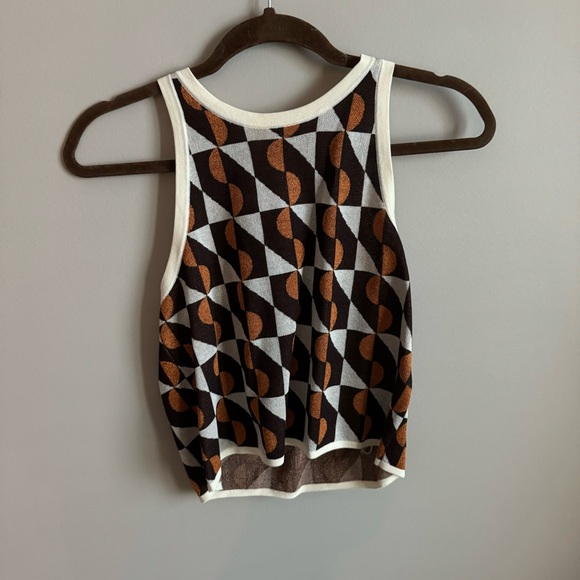 & Other Stories Geometric Jacquard Sweater Tank - Picture 3 of 4